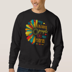 Sonnenblume Meine Lieblingsmenschen nennen mich Ma Sweatshirt
