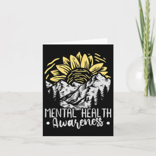 Sonnenblume Mental Health Awareness Month 2021 Karte