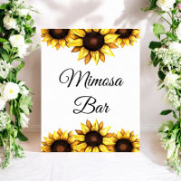 Sonnenblume Mimosa Bar Yellow White Wedding Floral