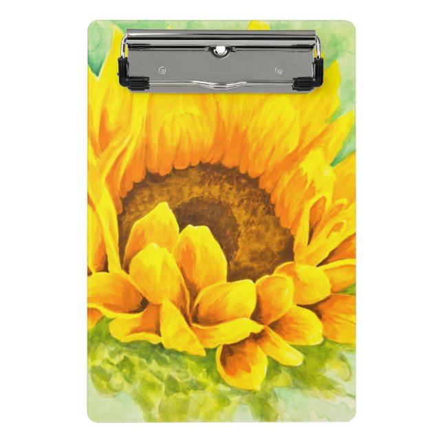 Sonnenblume Mini Klemmbrett (Vorderseite)