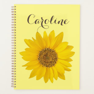 Sonnenblume mit Individuelle Name Gelb Planer