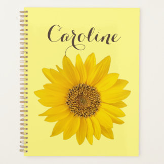 Sonnenblume mit Individuelle Name Gelb Planer