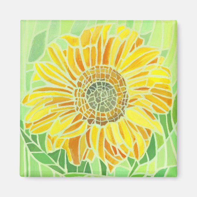 Sonnenblume Mosaic Magnet (Vorne)