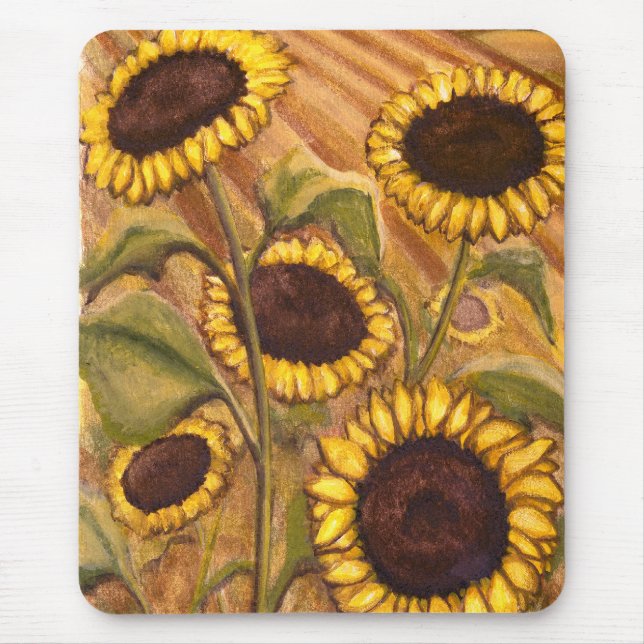 Sonnenblume Mousepad Schöne Gelbe Blume Geschenke (Vorne)