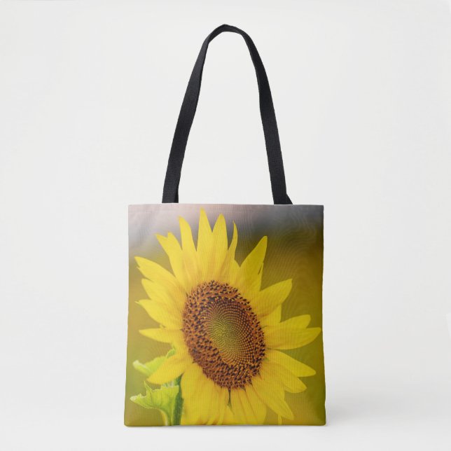 Sonnenblume Nah Tasche (Vorderseite)