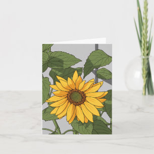 Sonnenblume Nahaufnahme Grußkarte Karte
