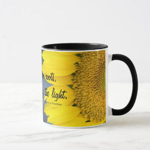 Sonnenblume-nahe hohe Fotografie Tasse