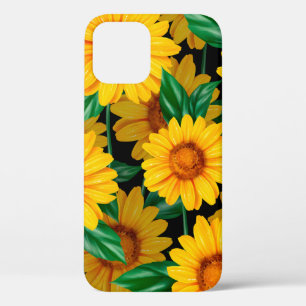 Sonnenblume nahtloses Muster. Hintergrund mit gelb Case-Mate iPhone Hülle