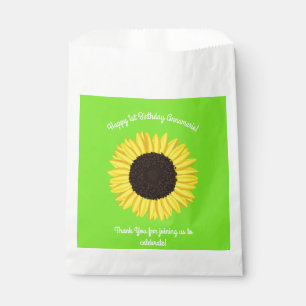 Sonnenblume Niedlich 1. Geburtstag Gastgeschenk Ta Geschenktütchen