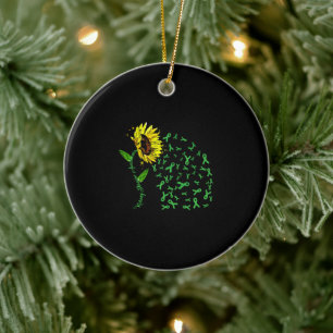 Sonnenblume Nierenerkrankung Sensibilisierendes T- Keramik Ornament