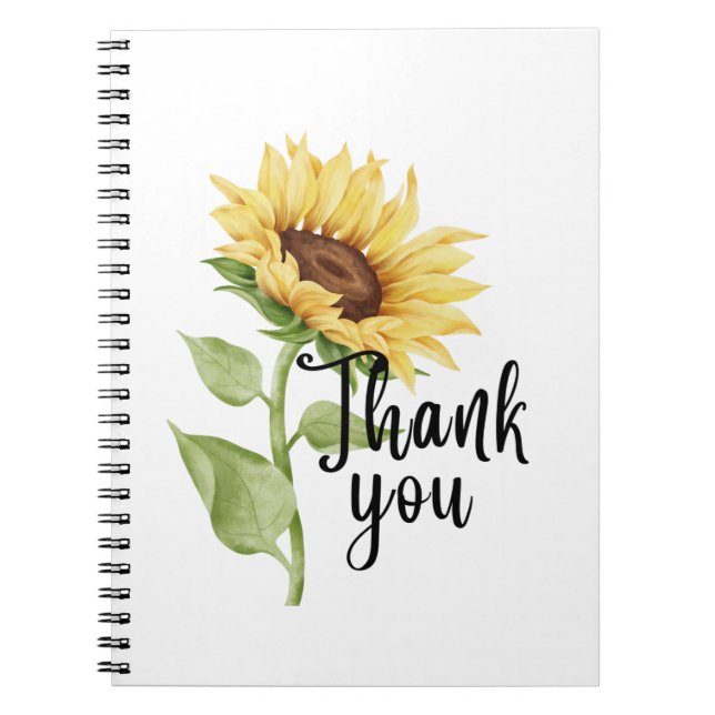 Sonnenblume Notizblock (Vorderseite)