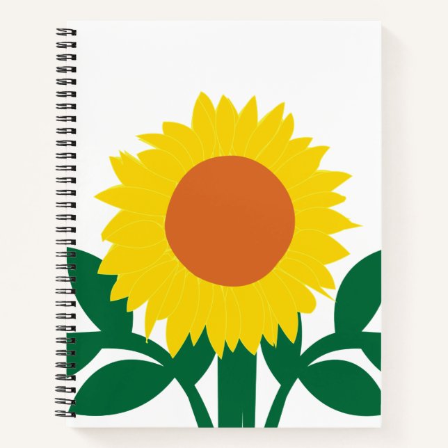 Sonnenblume Notizbuch (Vorderseite)