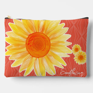 Sonnenblume Orange Accessory Pouch Zubehörtasche