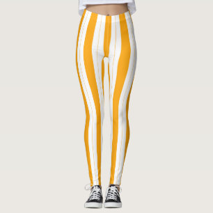 Sonnenblume Orange Gelb Gestreift Leggings