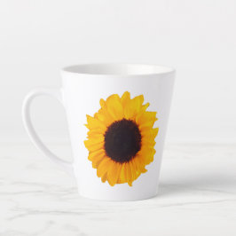 Sonnenblume Orange Gelbe Schwarze Blüte 4Kate Milchtasse