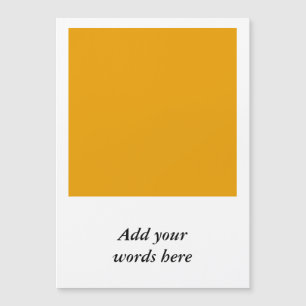 Sonnenblume Orange Solid Color Magnetkarte
