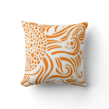 Sonnenblume - orange/Weiß - Kissen