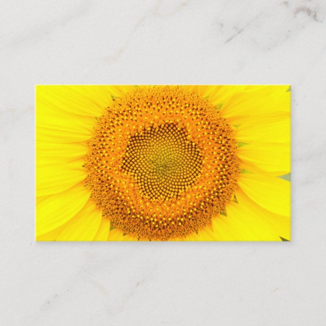 Sonnenblume Ozeanien, 3,54" x 2,165" Visitenkarte (Vorderseite)