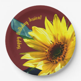 Sonnenblume Pappteller
