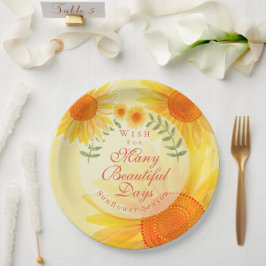 Sonnenblume Pappteller