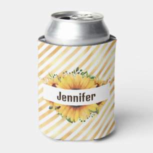 Sonnenblume Personalize Name Tall Dosenkühler