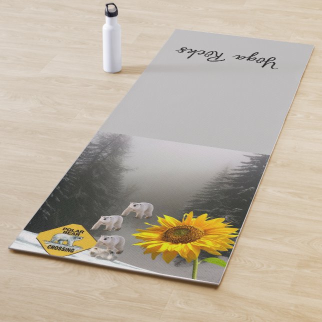 Sonnenblume Polar Bär Yoga Mat Yogamatte (Beispiel)
