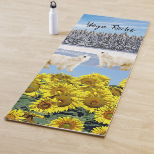 Sonnenblume Polar Bär Yoga Mat Yogamatte
