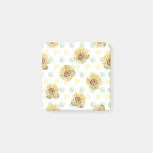 Sonnenblume Polka Dot Sticky Notes Post-it Klebezettel