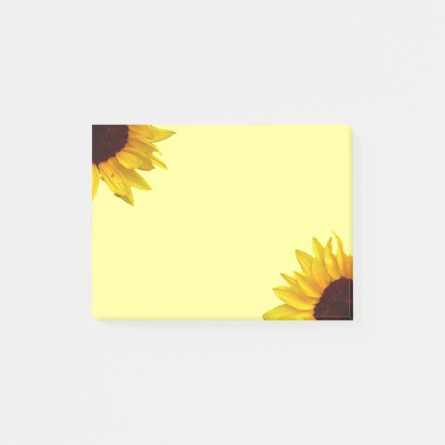 Sonnenblume Post-it Klebezettel (Vorderseite)