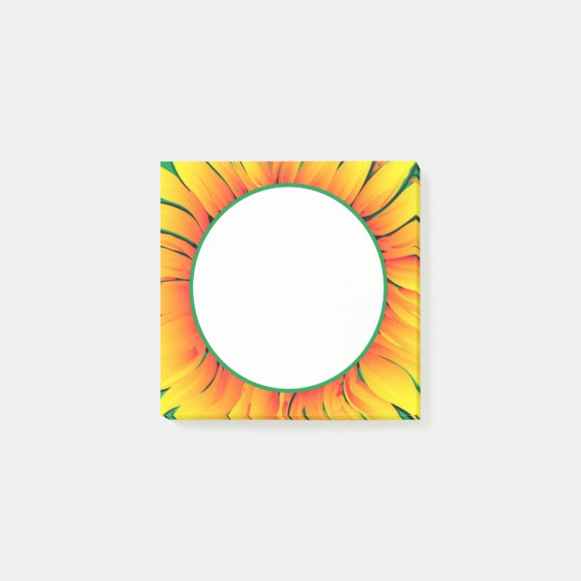 Sonnenblume Post it Notes Sunshine Post-it Klebezettel (Vorderseite)