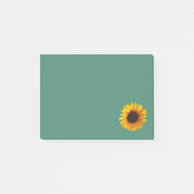 Sonnenblume-Post-Itanmerkungs-Auflage (Gold) Post-it Klebezettel (Vorderseite)