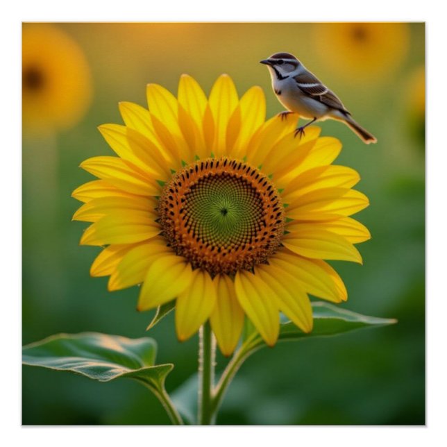 Sonnenblume Poster (Vorderseite)
