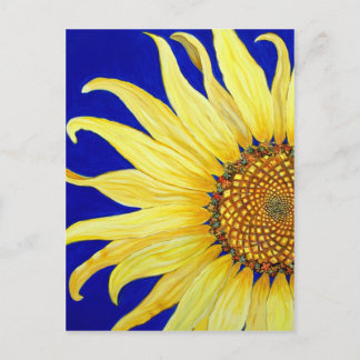 Sonnenblume Postkarte