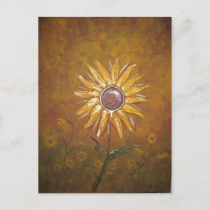Sonnenblume Postkarte