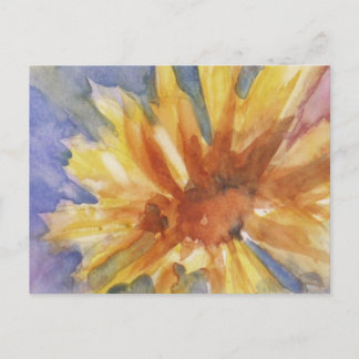 Sonnenblume Postkarte