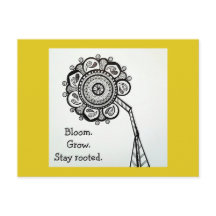 Sonnenblume Postkarte