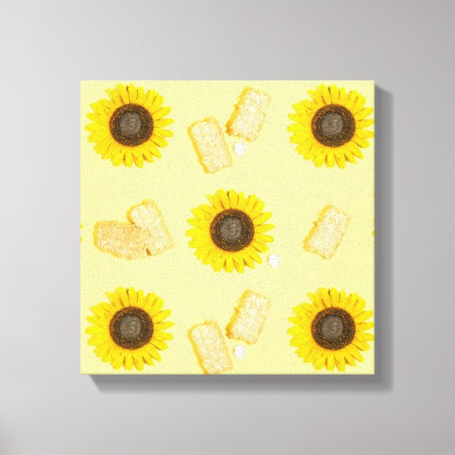 Sonnenblume Power Leinwanddruck (Vorderseite)