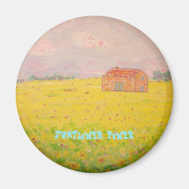 Sonnenblume Power Magnet (Vorne)