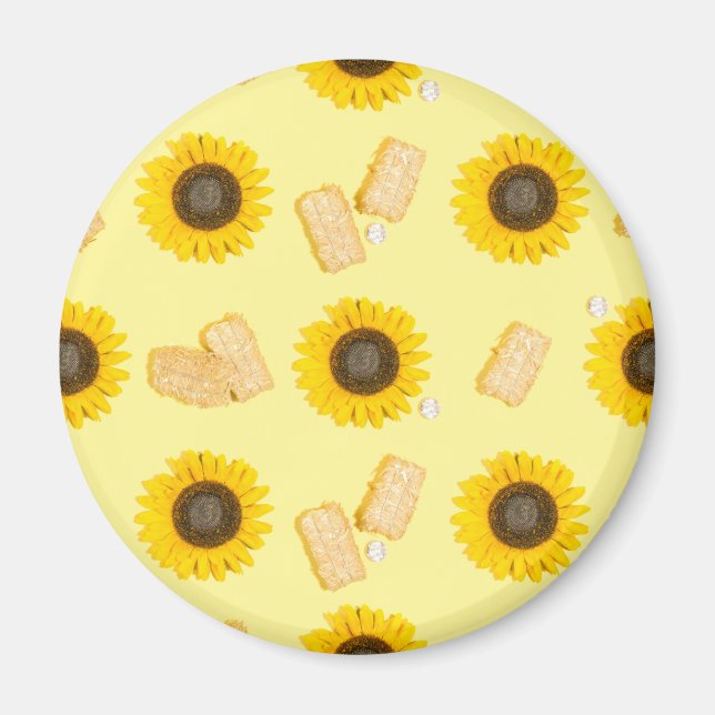 Sonnenblume Power Magnet (Vorne)