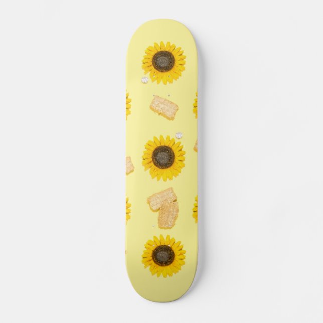 Sonnenblume Power Skateboard (Vorderseite)