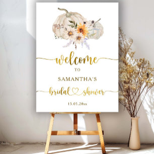 Sonnenblume Pumpkin Daisy Brautparty Begrüßungszei Poster