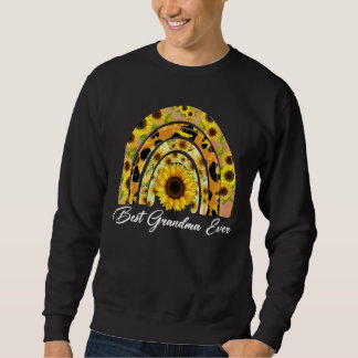 Sonnenblume Regenbogen Beste Grandma je Blütenmutt Sweatshirt