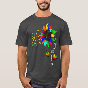 Sonnenblume Regenbogen Proud Oma Ally LGBT Prie He T-Shirt