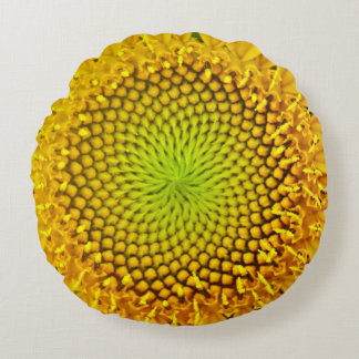 Sonnenblume Rundes Kissen