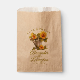 Sonnenblume Rustikale Thementasche Gastgeschenk Ho Geschenktütchen