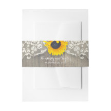 Sonnenblume-rustikales Holz und Spitze-Hochzeit