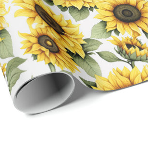 Sonnenblume Rustikales Land  Geschenkpapier