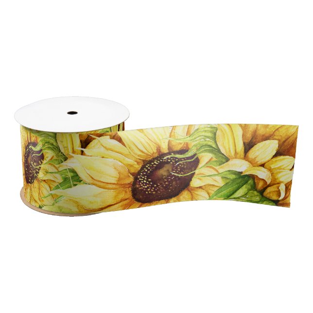 Sonnenblume Satinband (Spule)