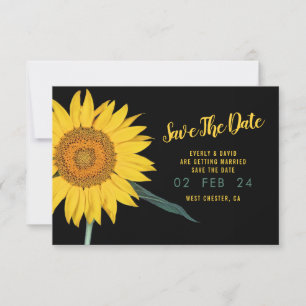Sonnenblume Save the Date Einladung