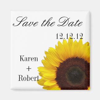 Sonnenblume: Save the Date Magnet